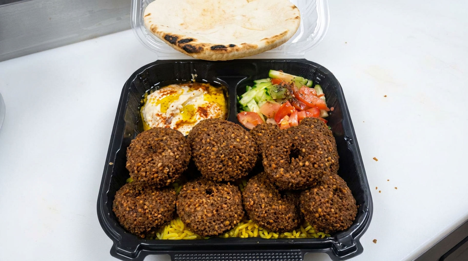 Chicken, wings, falafel, and more