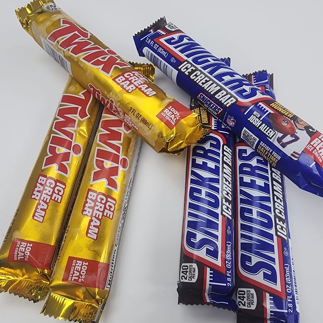 ICE CREAM TWIX &Snickers.