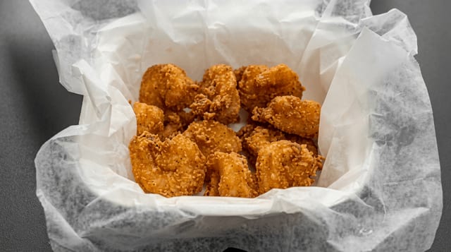 10 PC Medium Shrimp with Fries.