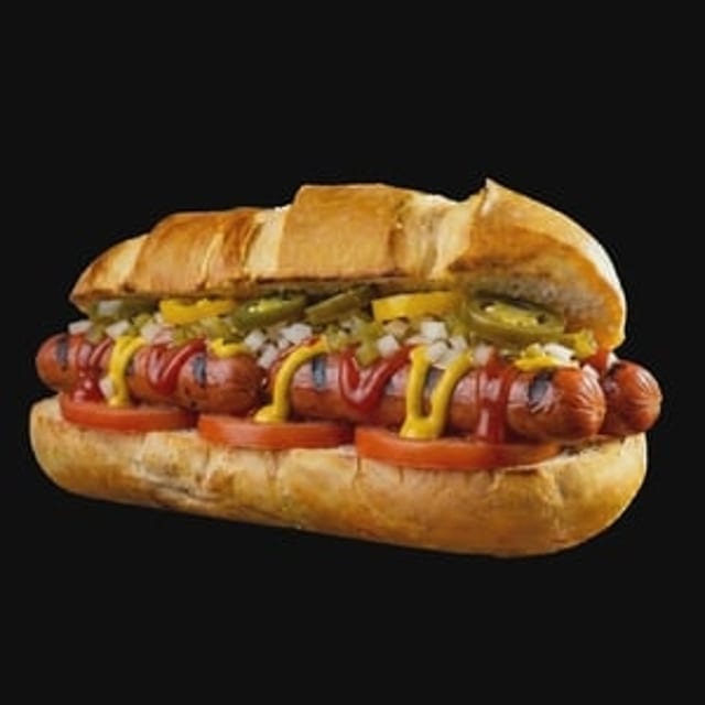 Beef Hotdog.